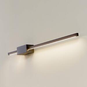 Nástěnné svítidlo Lucande LED Skaila, černé, délka 90 cm, 3 000 K