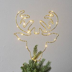 LED špička stromu Topsy, jelení hlava na baterie