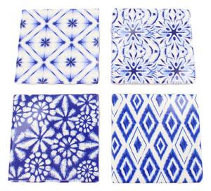 Set keramických tácků - modro/bílá