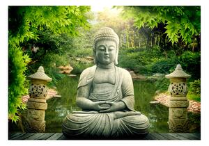 Samolepící fototapeta - Buddhova zahrada 245x175