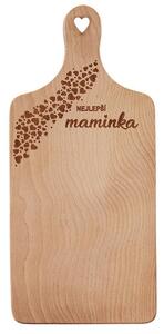 Prkénko dřevěné MAMINKA 30x14 cm
