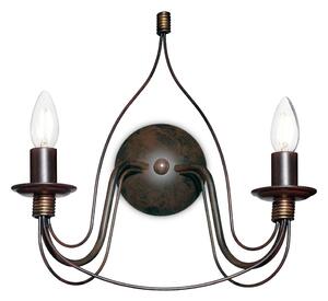 Ideal Lux - Nástěnná lampa CORTE 2xE14/40W/230V měď