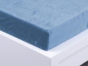 XPOSE® Dětské mikroplyšové prostěradlo Exclusive - nová modrá 70x140 cm