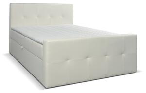 Manželská postel Boxspring 180 cm Annira (bílá) (s matrací). 1033221