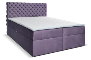 Jednolůžková postel Boxspring 120 cm Orimis (fialová). 1033223