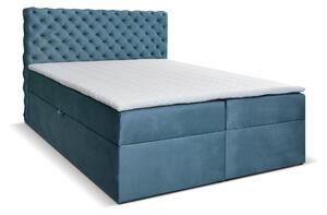 Manželská postel Boxspring 160 cm Orimis (modrá). Vlastní profesionální přeprava až k Vám domů 1033240