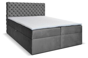 Manželská postel Boxspring 160 cm Orimis (šedá). Vlastní profesionální přeprava až k Vám domů 1033235