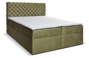 Manželská postel Boxspring 160 cm Orimis (zelená). Vlastní profesionální přeprava až k Vám domů 1033245