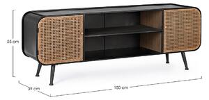 MUZZA TV stolek elton 2 dveře 150 x 55 cm