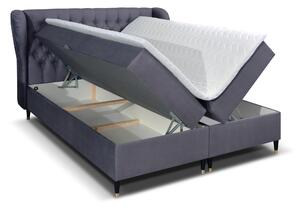 Kontinentální postel 180 cm Ortun (fialová) (s matrací). 1033266