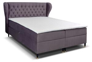 Jednolůžková postel Boxspring 120 cm Ortun (fialová). Vlastní profesionální přeprava až k Vám domů 1033263