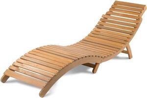 Lehátko ADRIA Fieldmann FDZN 4009-T, akáciové dřevo, 182 × 54 × 63 cm, skládací, pro vnitní i venkovní pouití