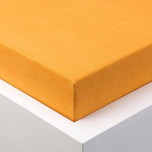Napínací prostěradlo froté EXCLUSIVE oranžová 90 x 200 cm