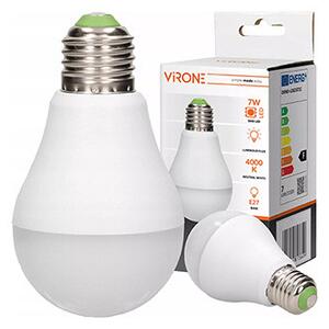 LED žárovka Virone E27, 220-240V, 7W, 825lm, 4000k, neutrální bílá, 25000h, se senzorem pohybu