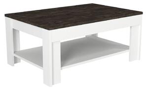 Konferenční stolek Donna (tmavě hnědá + bílá). 1089321