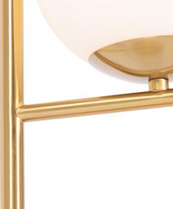 Stolní lampa ve stylu Art Deco zlato a opálové sklo - Flore