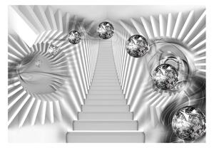 Fototapeta - Stříbrné schody 250x175 + zdarma lepidlo