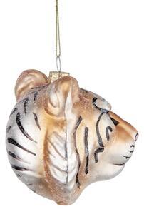 HANG ON Vánoční ozdoba hlava tygra 8 cm