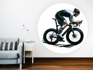 Cyklista 02 arch 100 x 100 cm
