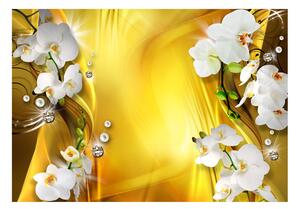 Fototapeta - Orchideje zlaté 200x140 + zdarma lepidlo
