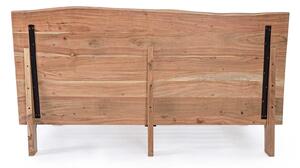 Dřevěná dvoulůžková postel aron 160 x 190 cm přírodní