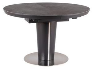 Jídelní stůl Orbit, průměr 120 cm, černý mramor