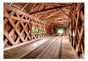 Fototapeta - Dřevěný most 200x140 + zdarma lepidlo
