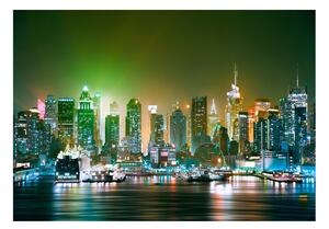 Fototapeta - NY: Osvětlený přístav 250x175 + zdarma lepidlo