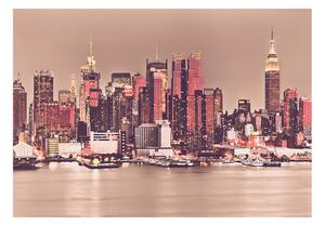 Fototapeta - NY - panorama středního Manhattanu 200x140 + zdarma lepidlo