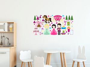 Nálepka na zeď pro děti pohádková krajina Rozměry: 100 x 50 cm