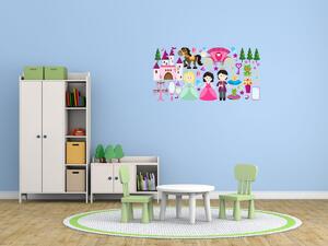 Nálepka na zeď pro děti pohádková krajina Rozměry: 100 x 50 cm