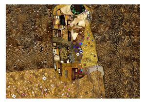 Fototapeta - Klimtova inspirace - zlatý polibek 200x140 + zdarma lepidlo