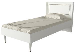 Jednolůžková postel 90 cm Raven (bílá + zlatá). 1089390