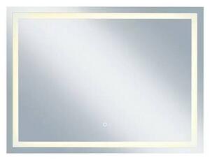 German Nástěnné LED zrcadlo / 80 x 60 cm / dotykový senzor / stříbrná