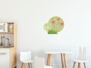 Nálepka na zeď pro děti Záhon s květinami Velikost: 10 x 10 cm