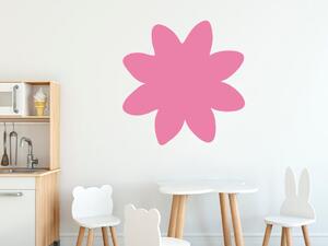 Nálepka na zeď pro děti Hezký růžový kvítek Rozměry: 30 x 30 cm