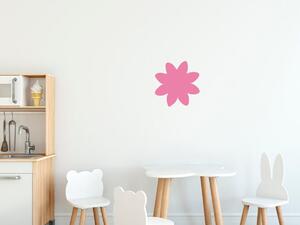 Nálepka na zeď pro děti Hezký růžový kvítek Velikost: 10 x 10 cm