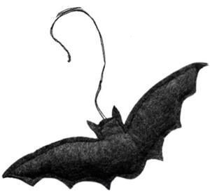 Noordliving Plstěná dekorace Halloween - Bat NL101