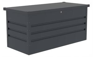 Zahradní úložný box kovový 400 l černý