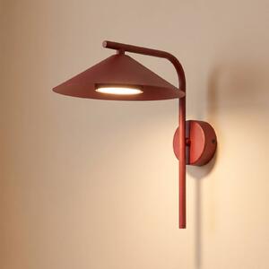 TK Lighting Nástěnné světlo Lume S, vínově červené, kov, výška 31 cm, GX53, stmívatelný, Červená, Obývací pokoj / jídelna, kov, Moderní