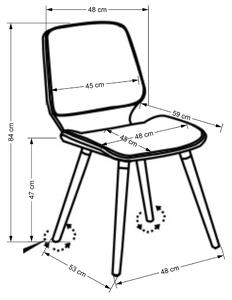 Jídelní židle SCK-511 ořech/krémová