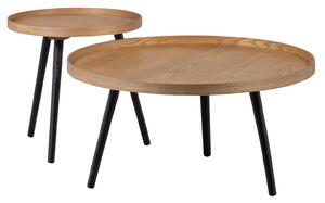 Odkládací stolek mesa m ø 45 x 45 cm přírodní