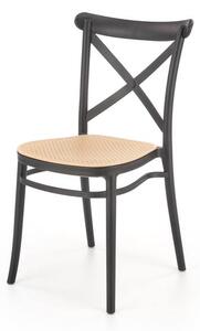 Jídelní židle SCK-512 černá/hnědá