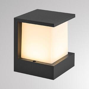 Molto Luce Venkovní nástěnné svítidlo FYNN-Y, antracitová, 12 cm, IP65, zapnuto/vypnuto, Černá, Hliník, Moderní