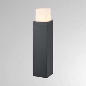 Molto Luce LED osvětlení cesty FYNN-O, výška 45 cm, antracitová, IP65, zap/vyp, Černá, Hliník, Moderní, Venkovní sloupové světlo