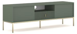 Vivaldi TV stolek Maggiore 154,5 cm zelený/zlatý