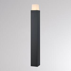 Molto Luce LED osvětlení cesty FYNN-O, výška 85 cm, antracitová, IP65, zap/vyp, Černá, Hliník, Moderní