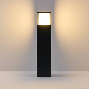 Molto Luce LED osvětlení cesty FYNN-Y, výška 45 cm, antracitová, IP65, zap/vyp, Černá, Hliník, Moderní, Venkovní sloupové světlo