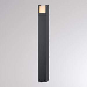 Molto Luce LED osvětlení cesty FYNN-U, výška 85 cm, antracitová, IP65, zap/vyp, Černá, Hliník, Moderní