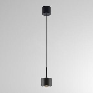 Molto Luce LED závěsné světlo MAG MINI, černé, Ø 9 cm, stmívatelné, kov, stmívatelný, Černá, Obývací pokoj / jídelna, Hliník, Moderní